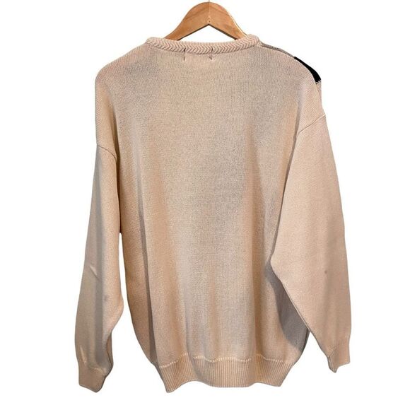 iL Lago Made in Italy Crewneck Knit Pattern Sweater in Size Medium Unisex - Picture 3 of 10